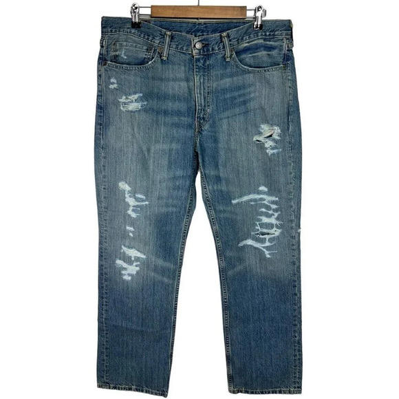Levi’s 514 Distressed Jeans Size 36x29 Cotton Men’s - Picture 1 of 7
